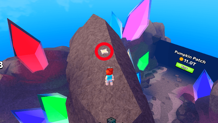 Crystal Cavern recipe location screenshot for Astro in Slime RNG